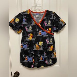 Disney Halloween Scrub Top XS